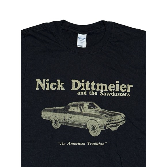Gildan Other - Nick‎ Dittmeier And The Sawdusters "An American Tradition" Cotton T-Shirt Size S